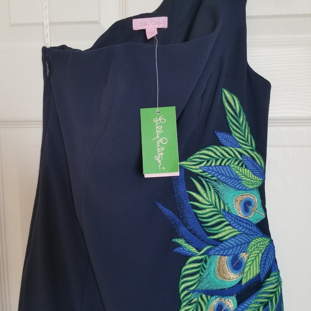 Lily Pulitzer Jamie Peacock Embroidered Dress